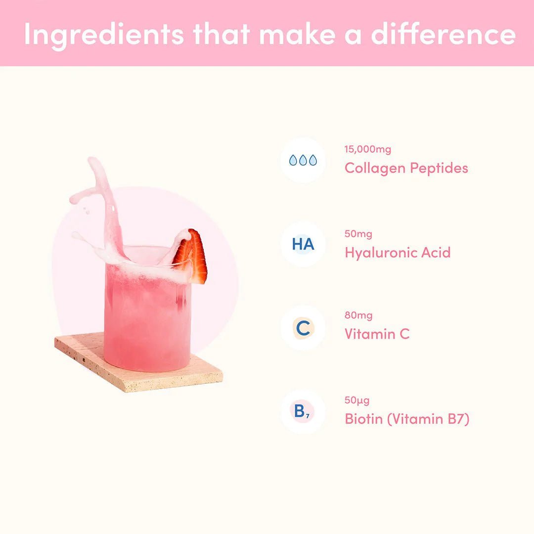 Strawberry Watermelon Premium Collagen Peptides - 560g - Yo Keto