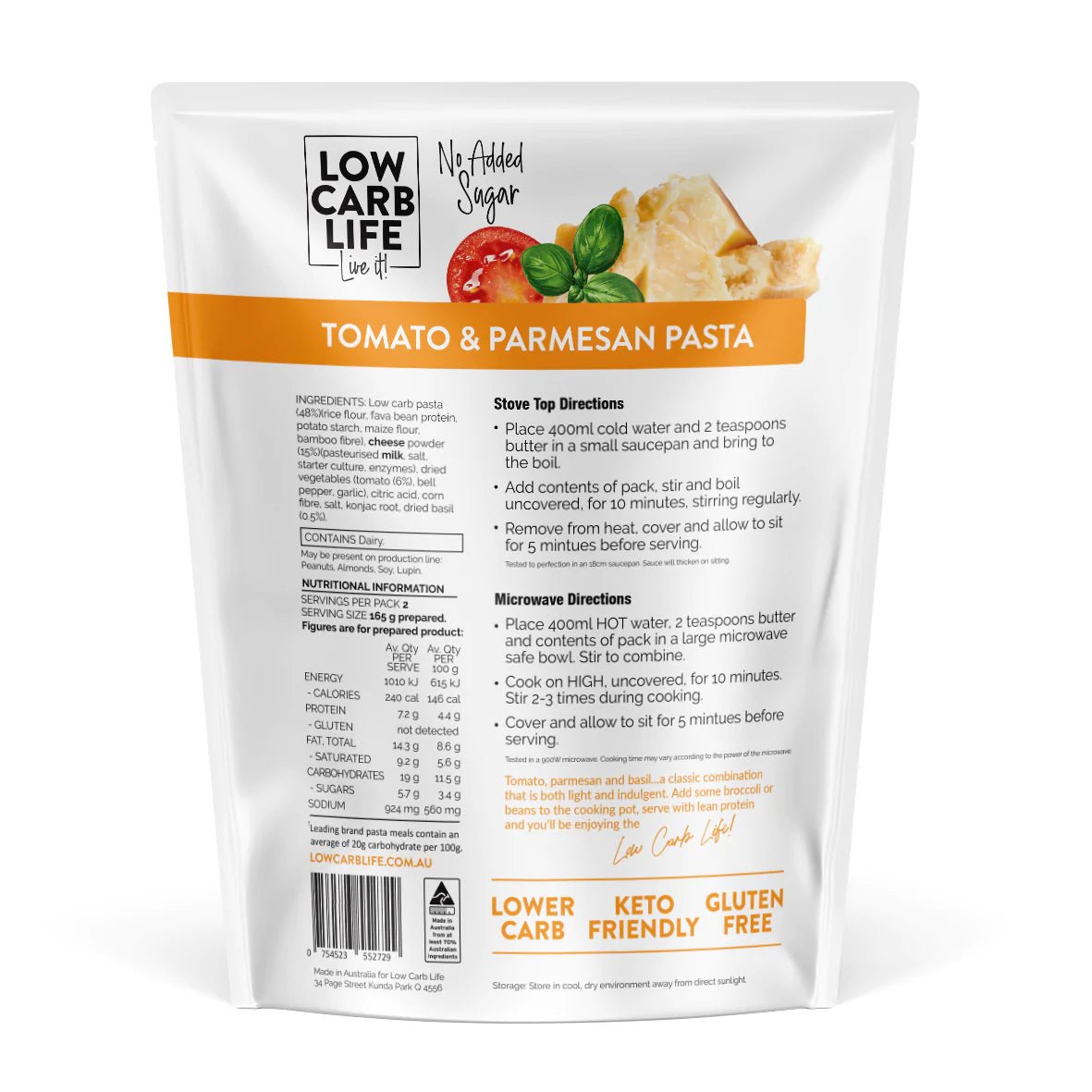 Tomato & Parmesan One Pot Pasta - Yo Keto