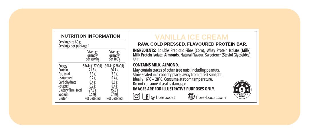 Vanilla Ice Cream Protein Bar - Yo Keto