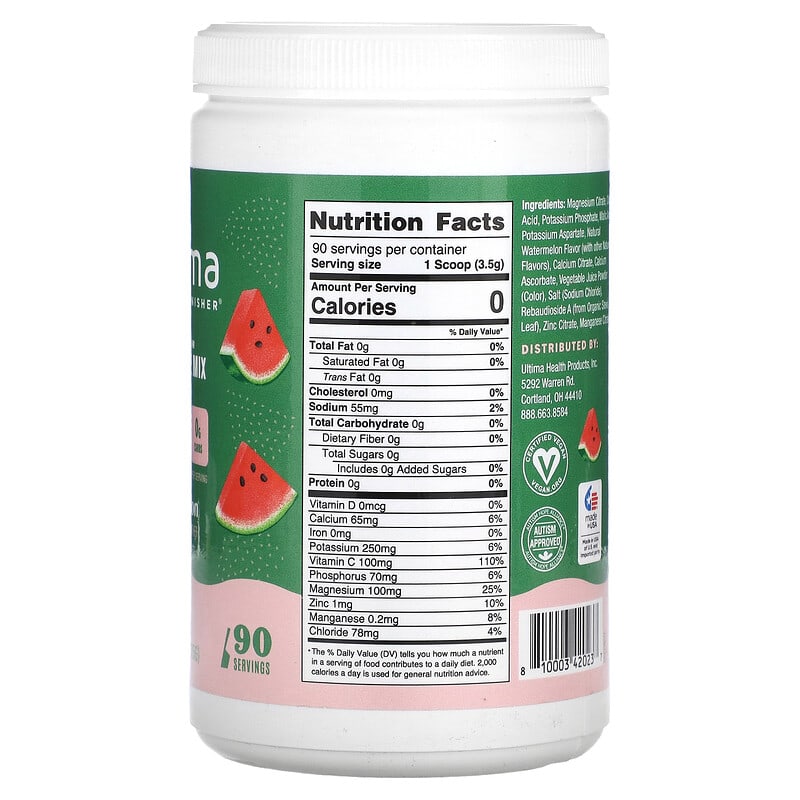 Watermelon Electrolyte Drink Mix- 90 Serves - Yo Keto