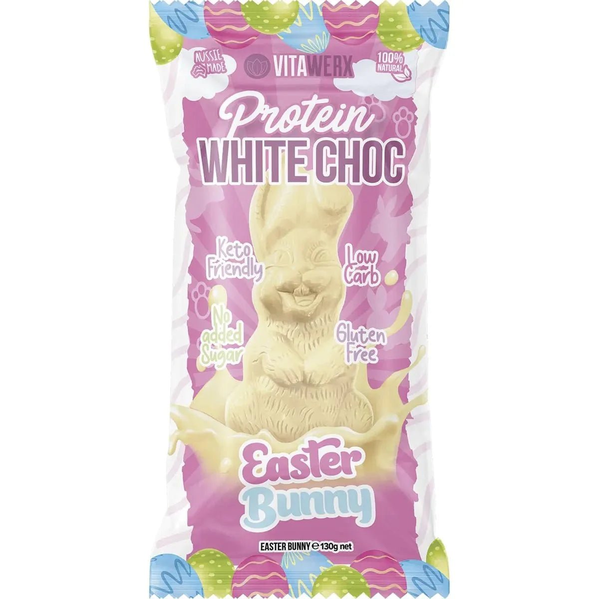 White Chocolate Easter Bunny - Slightly damaged see description - Yo Keto